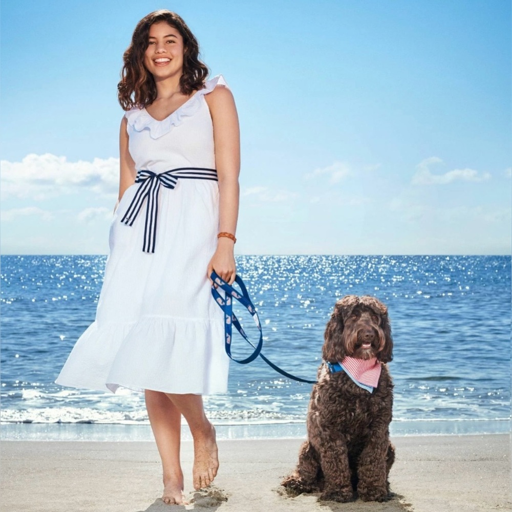 Vineyard Vines for Target Sleeveless White Ruffle Sundress - Medium - NWT - Picture 6 of 15